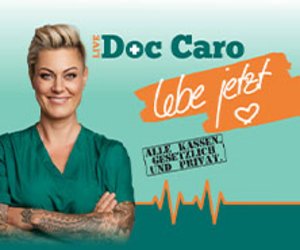 Doc Caro LIVE - Lebe jetzt! - Lachen auf Rezept am Mo, 24.11.2025 - Alter Schlachthof, Dresden
