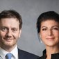 Sahra Wagenknecht und Michael Kretschmer im Gespräch - Sahra Wagenknecht und Michael Kretschmer im Gespräch