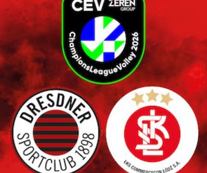 Dresdner SC - LKS Commercecon LODZ (POL) am Mi, 28.01.2026 - Margon Arena Dresden, Dresden