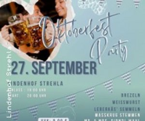 Oktoberfest im Lindenhof Strehla am Sa, 27.09.2025 - Lindenhof Strehla, Strehla